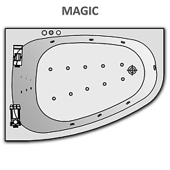 Kolpa San Акриловая ванна Chad L MAGIC – фотография-4