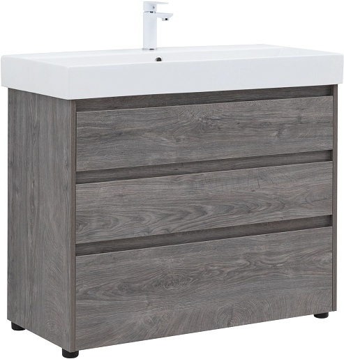 Aquanet Мебель для ванной Nova Lite 100 дуб рошелье – фотография-2