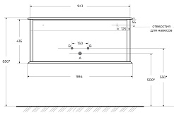 Cezares Тумба с раковиной Idra 100 55804 bianco opaco раковина 50264 – фотография-7