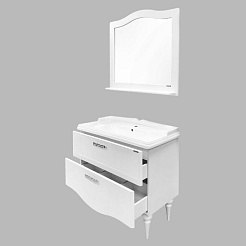 Comforty Тумба с раковиной Монако 100 1 белая – фотография-11