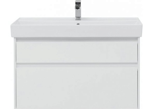 Aquanet Тумба с раковиной Nova Lite 100 2 ящика, белая – картинка-7