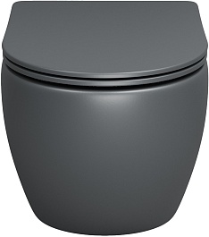 Grossman Унитаз подвесной Color GR-4455GMS серый матовый – фотография-2