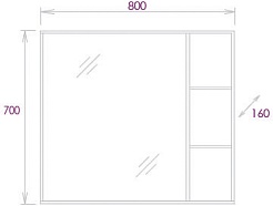 Onika Мебель для ванной Тимбер 80.10 белая/дуб сонома – фотография-13