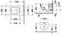 Duravit Унитаз подвесной Happy D.2 2221090000 с микролифтом – фотография-4