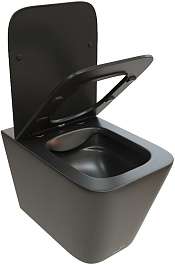 Ceruttispa Унитаз подвесной Maiella Aria MB CT9163 черный матовый – фотография-2