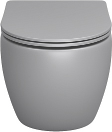 Grossman Унитаз подвесной Color GR-4411GLMS светло-серый матовый – фотография-2