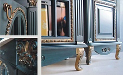 Атолл Шкаф-пенал "Венеция" aquamarine – фотография-2