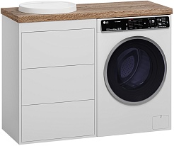 Brevita Тумба под раковину Grafit 60 белая – фотография-3