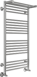 Terminus Полотенцесушитель водяной Аврора П20 500x1000 с полкой хром – фотография-2