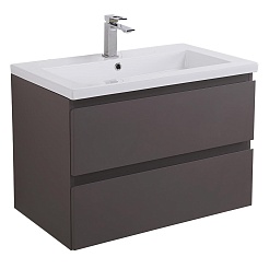 BelBagno Тумба с раковиной Kraft 75 подвесная Темно-Серый матовый с раковиной CZR-8070-75 – фотография-1