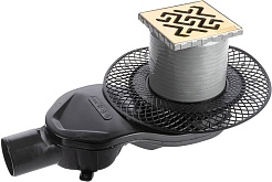 BERGES Wasserhaus Душевой трап Platz Antik 100 092160 золото глянец – фотография-1