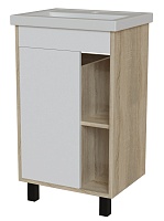 Mixline Тумба с раковиной Милтон 50 дуб сонома/белый