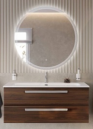 BelBagno Мебель для ванной Eco Cer-N 120 орех шоколад софт CZR-8073-120 ручки серые – фотография-1