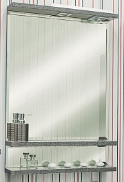 Sanflor Зеркало Румба 60 венге/патина серебро – фотография-1