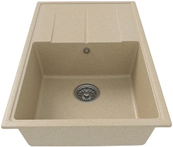 Teymi Мойка кухонная Hanna Smart 74 кварцевая бежевая матовая – фотография-3