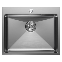 Mixline Мойка настольный монтаж 60/50 (3,0) выпуск 3 1/2 сатин – фотография-2