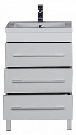 Aquanet Мебель для ванной Верона 58 белая напольная (230310) – фотография-4