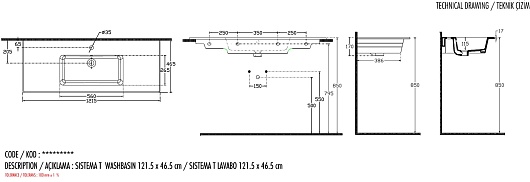 Allen Brau Мебельная раковина Fantasy 122 4.11028.20 белый глянец – картинка-3