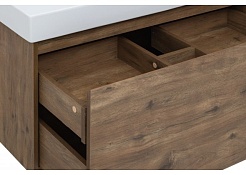 Aquanet Тумба с раковиной Nova Lite 100  дуб рустикальный – фотография-9