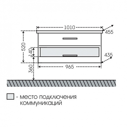 СанТа Мебель для ванной Виктория 100 NEW подвесная – фотография-8