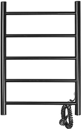 Domoterm Полотенцесушитель электрический Аврора DMT 109-5 50x60 ЧРН EK R черный – фотография-1