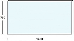 De Aqua Мебель для ванной Лонг 140, зеркало Алюминиум – фотография-3