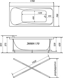 Triton Акриловая ванна Эмма 170 New – фотография-11