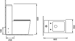 Grossman Унитаз моноблок Falcon GR-4400S белый – фотография-8