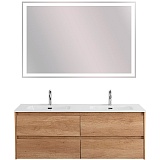 BelBagno Мебель для ванной Kraft 120 подвесная 4 ящика Rovere Nebrasca Nature двойная раковина