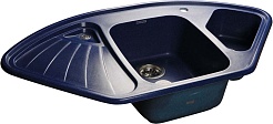 Granfest Мойка кухонная Corner GF-C1040E Синий угловая – фотография-1