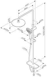 Am.Pm Душевая стойка Like F0780200 – фотография-8