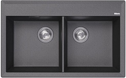 Florentina Мойка кухонная Тоскана 820 черная – фотография-1