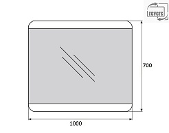 BelBagno Зеркало SPC-CEZ-1000-700-LED-TCH – фотография-5