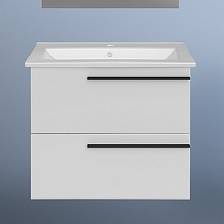 ASB-Mebel Тумба с раковиной Тида 60 подвесная белая – фотография-4