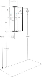 Акватон Шкаф подвесной Сохо 35 белый – фотография-7
