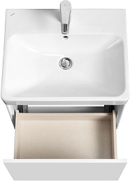 Акватон Мебель для ванной Асти 55 подвесная белая – фотография-7