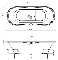 Vagnerplast Акриловая ванна Briana 170 – фотография-3