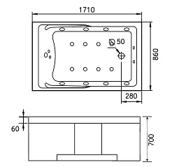 Gemy Акриловая ванна G9066 II K R – фотография-6
