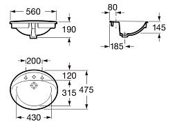 Roca Раковина "Aloa" 327865000 – фотография-6