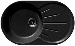 Granfest Мойка кухонная Rondo GF-R750L Черный – фотография-1