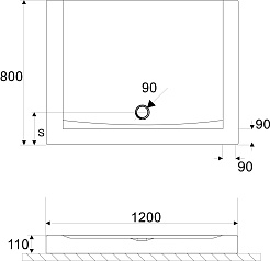 Excellent Душевой поддон Forma 120x80 – фотография-2