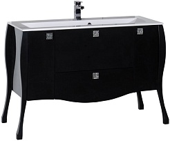Aquanet Тумба под раковину Мадонна 120 черная – фотография-1