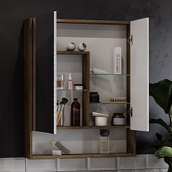 Акватон Мебель для ванной Сканди Doors 70 белая/дуб рустикальный – фотография-17