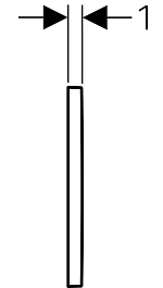 Geberit Кнопка смыва Omega 30 115.080.KL.1 белая, хром – фотография-3