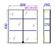 Aqwella Зеркало-шкаф для ванной МС 60 – фотография-4