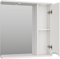 Misty Зеркальный шкаф Атлантик 70 R белый – фотография-4