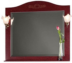 Водолей Зеркало для ванной "Виктория 110" красное – фотография-1