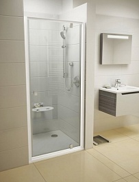 Ravak Душевая дверь в нишу PDOP1-90 Transparent, профиль белый – фотография-2