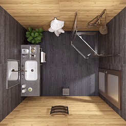 Triton Душевой уголок Дека-хром 100/100 Щ0000056789 – фотография-4