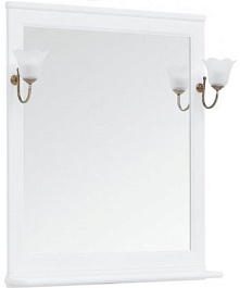 Aquanet Зеркало Aquanet Валенса NEW 85 белый – фотография-1